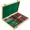 VEVOR Woodworking Lathe Chisel Set 8 Piece Set Lathe Chisel HSS Steel Blades Wood Turning Tools Wooden Case for Storage for Wood Carving Root Carving