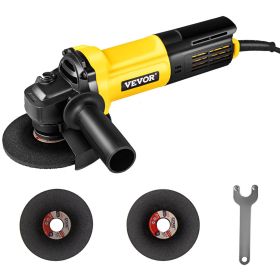 VEVOR Angle Grinder, 4-1/2 Inch Powerful Grinder Tool 11Amp Power Grinder with Paddle Switch and 360° Rotational Guard