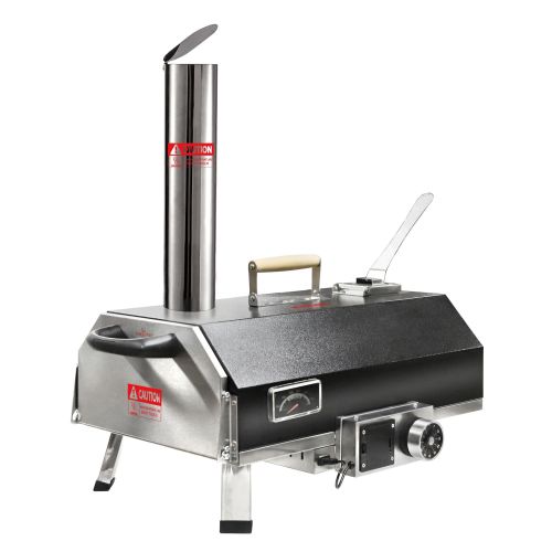 Black 12 Wood Fired Outdoor Pizza Oven - Portable Hard Wood Pellet Pizza Oven - Ideal for Any Outdoor Kitchen - Outdoor Cooking Pizza Maker - Backyard Black 12 Wood Fired Outdoor Pizza Oven - Portable Hard Wood Pellet Pizza Oven - Ideal for Any Outdoor Kitchen - Outdoor Cooking Pizza Maker - Backyard