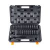 VEVOR 1/2" Drive Impact Socket Set, 33 Piece Socket Set SAE 3/8"-1" and Metric 10-24mm, 6 Point Cr-V Alloy Steel for Auto Repair