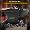 VEVOR Cast Iron Anvil, 100 Lbs(45kg) Single Horn Anvil with 10.4 x 5 in Countertop and Stable Base, High Hardness Rugged Round Horn Anvil Blacksmith