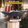 VEVOR Cast Iron Anvil, 88 Lbs(40kg) Single Horn Anvil with Large Countertop and Stable Base, High Hardness Rugged Round Horn Anvil Blacksmith