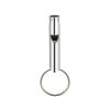 1pc Aluminum Whistle With Keychain; Sturdy Lightweight Whistle; For Signal Alarm; Outdoor Camping; Hiking Accessories