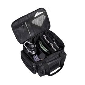 Tactical Gun Range Bag with Single Shoulder for 4 Pistols (Color: Black, type: Storage Bag)