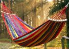 Breathable Hammock with Two Anti Roll Balance Beam